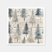 Winter Pines & Holiday Sentiments Serviette (Vorderseite)