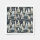 Winter Pines & Holiday Sentiments Serviette (Vorderseite)