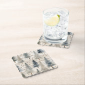 Winter Pines & Holiday Sentiments Untersetzer (Vor Ort)