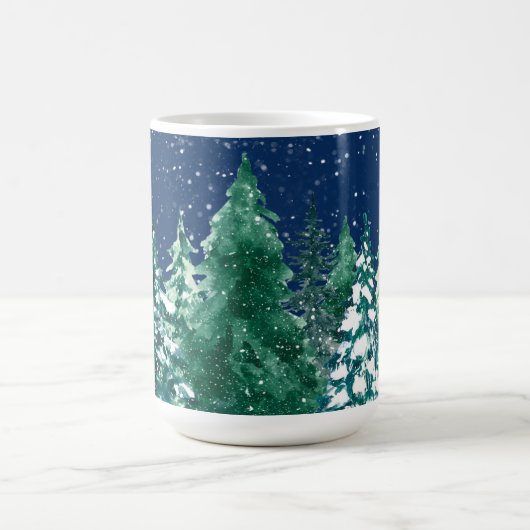 Winter Pines Kaffeetasse (Mittel)