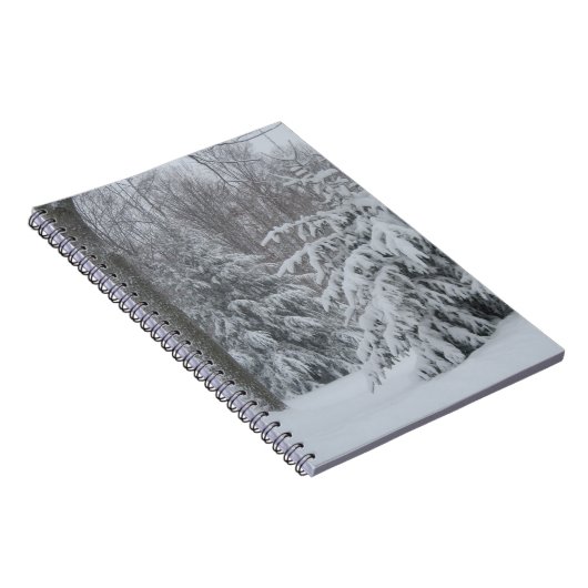Winter Pines Notebook Notizblock (Rechte Seite)