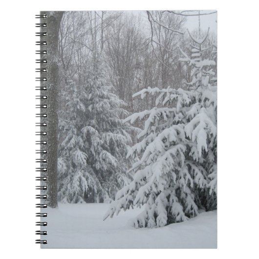 Winter Pines Notebook Notizblock (Vorderseite)