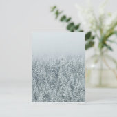 Winter Pines Postkarte (Stehend Vorderseite)