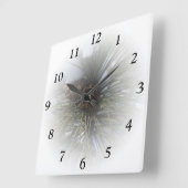 Winter Pines Quadratische Wanduhr (Winkel)
