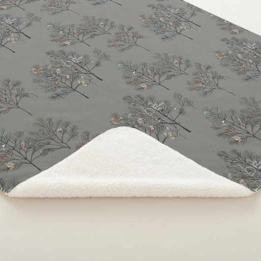 Winter Pines Sherpa Blanket – Cozy Up with Nature Sherpadecke (3/4)