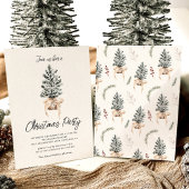 Winter Pines Weihnachts-Party Einladung