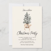 Winter Pines Weihnachts-Party Einladung (Vorderseite)