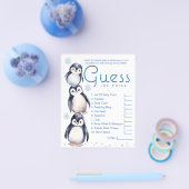 Winter Pinguin Baby Showhandbuch Flyer (Einzeln)