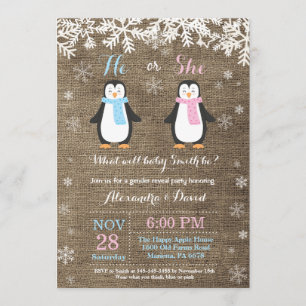 Winter-Pinguin-Bärengeschlecht: Einladung