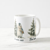 Winter-Pinguin „Beste Mutter überhaupt“ Design Kaffeetasse (VorderseiteRechts)