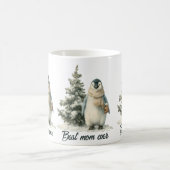 Winter-Pinguin „Beste Mutter überhaupt“ Design Kaffeetasse (Mittel)