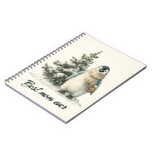 Winter-Pinguin „Beste Mutter überhaupt“ Design Notizblock (Linke Seite)