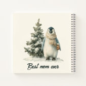 Winter-Pinguin „Beste Mutter überhaupt“ Design Notizblock (Rückseite)