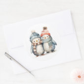 Winter Pinguin Classic Stickers (Umschlag)