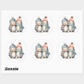 Winter Pinguin Classic Stickers (Blatt)