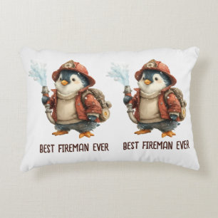Winter-Pinguin-Feuerwehrmann-Ping-Pong-Schläger Dekokissen