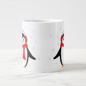 Winter-Pinguin Jumbo-Tasse (Vorderseite)