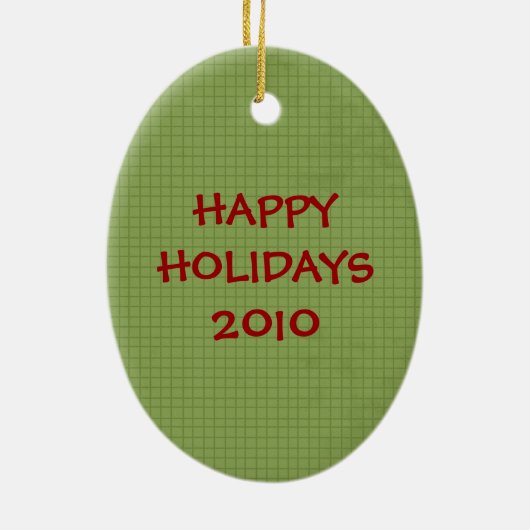 Winter Pinguin Keramik Weihnachtsschmuck (Hinten)