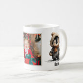 Winter-Pinguin mit Schneemann-Design Kaffeetasse (VorderseiteRechts)