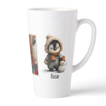 Winter-Pinguin mit Schneemann-Design