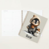 Winter-Pinguin mit Schneemann-Design Planer (Anzeige)