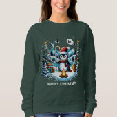 Winter Pinguin Niedlich Sweatshirt (Vorderseite)