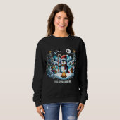 Winter Pinguin Niedlich Sweatshirt (Vorne ganz)
