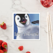 Winter Pinguin Paper Napkin Serviette (Beispiel)