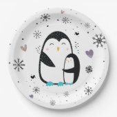 Winter Pinguin Paper Teller (Vorderseite)