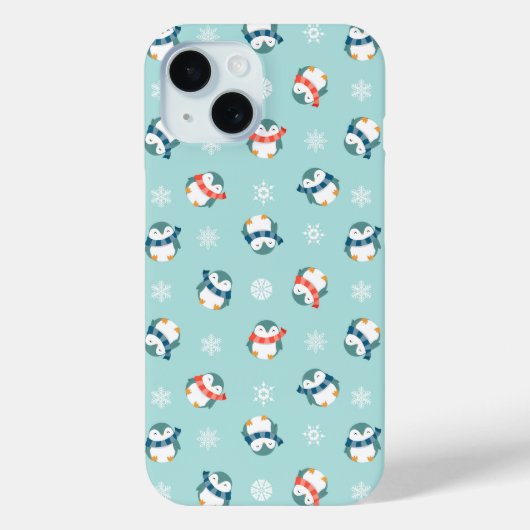 Winter Pinguin Phone Case (Rückseite)