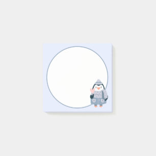 Winter-Pinguin-Post-It-Notizen Post-it Klebezettel