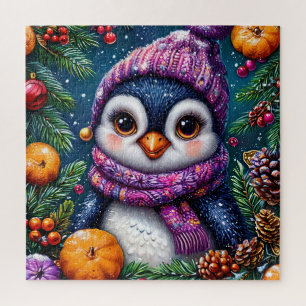 Winter-Pinguin-Rätsel für Kinder und Familienspaß Puzzle