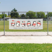 Winter Pinguine-Banner mit benutzerdefiniertem Tex Banner (Insitu)