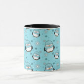 Winter Pinguine Combo-Tasse Tasse (Zentrum)