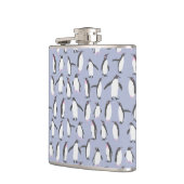 Winter Pinguine nahtlose Muster + Ihre Ideen Flachmann (Links)