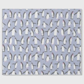 Winter Pinguine nahtlose Muster + Ihre Ideen Geschenkpapier (Flach)