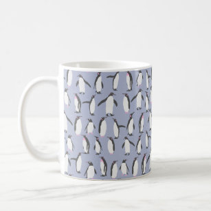 Winter Pinguine nahtlose Muster + Ihre Ideen Kaffeetasse