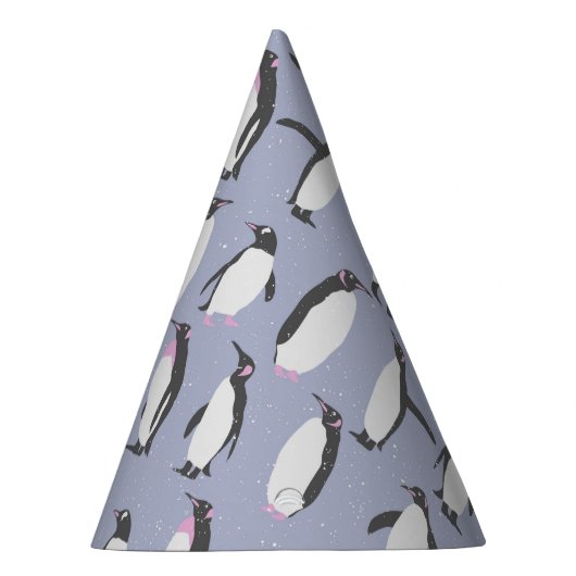 Winter Pinguine nahtlose Muster + Ihre Ideen Partyhütchen (Rechts)