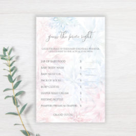 Winter Pink Blue Snowflake schätzt das Preisspiel