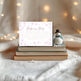 Winter Pink Books for Baby Shooting Begleitkarte