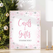 Winter Pink Cards & Gifts Duschtisch Schild