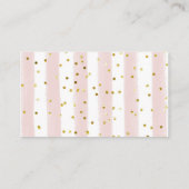 Winter Pink florale Schneeflocken wie viele Canons Begleitkarte (Rückseite)