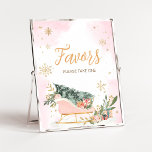 Winter Pink Gold Snowflake Favoriten Poster<br><div class="desc">Mit dieser kalten Outside Babydusche machen Sie Ihre Veranstaltung ganz besonders mit unserem niedlichen und liebevoll bedruckten Favoriten-Schild,  das mit einem ansprechenden Rosa-Schlitten-Thema besticht. Laden Sie diese Touch herunter,  personalisieren Sie sie und schaffen Sie bleibende Erinnerungen! BS583</div>