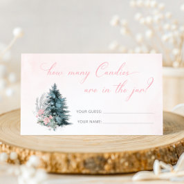 Winter Pink Silver How many Candies are in the jar Begleitkarte