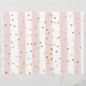 Winter Pink Snowflake Floral Chip Beutel Wrapper Flyer (Hinten)