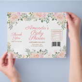 Winter Pink Snowflake Floral Chip Beutel Wrapper Flyer (Hand)