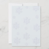 Winter Pink Snowflake Oh, was Spaß ersten Geburtst Einladung (Rückseite)