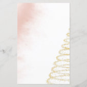 Winter Pink Watercolor Baby Shower Game Characters (Rückseite)