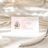 Winter pink wie groß ist Mama's Bauchspeicheldrüse Begleitkarte