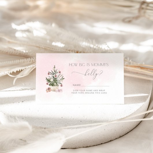 Winter pink wie groß ist Mama's Bauchspeicheldrüse Begleitkarte